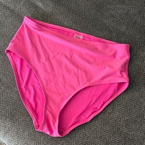 Old Navy Hot Pink Bikini Bottom high waisted
